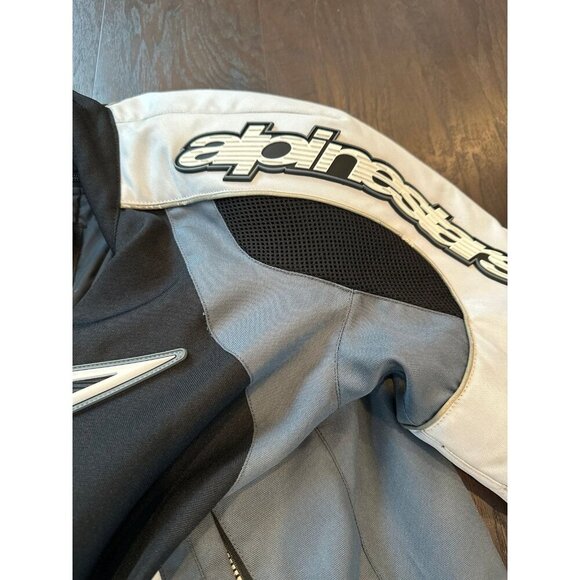Alphinestars Motorcycle Jacket Black/White Textile Lined - Picture 8 of 8